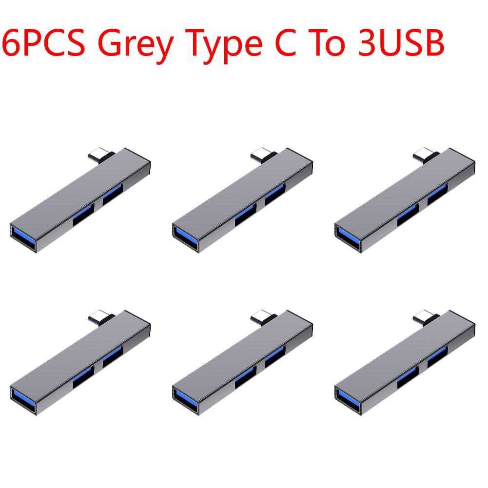 3 In 1 USB Splitter Hub Speed 5.0Gbps 3 Port USB Docking Station OTG USB 3.0/Type-C 3.0 To 3 USB for PC Laptop Notebook