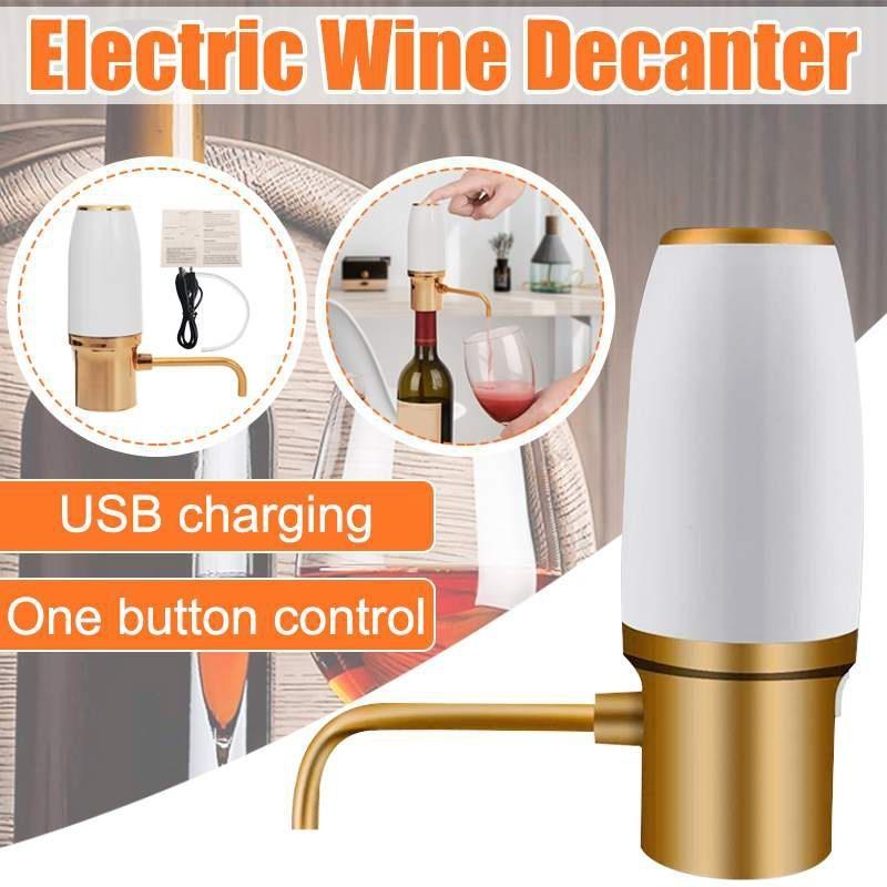 Portable Electric Wine Aerator Automatic Rechargable Wine Decanter for Dining