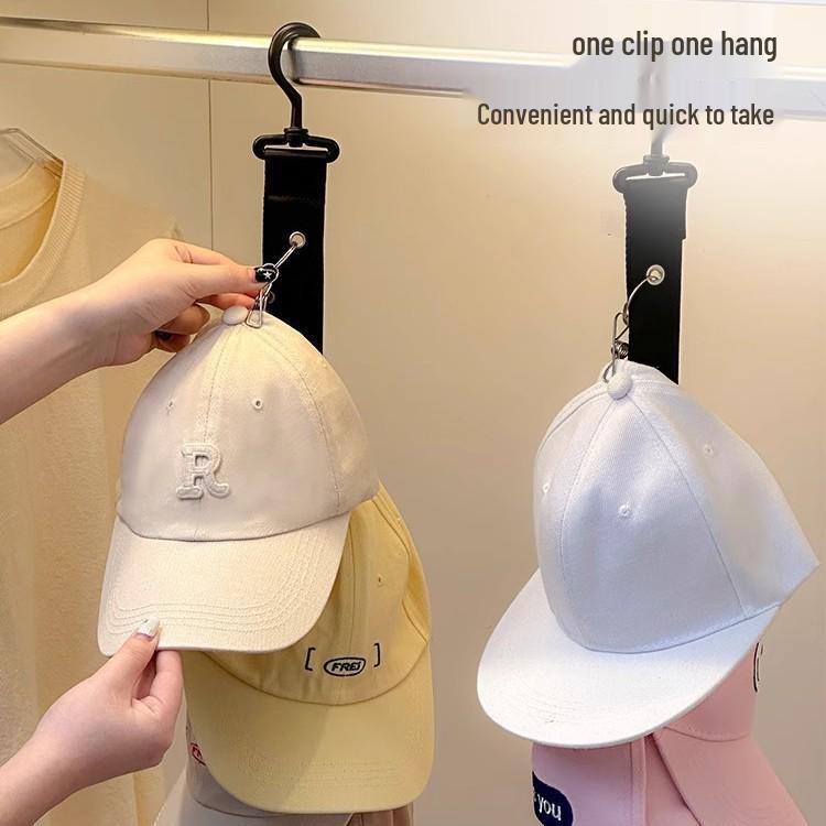 Korean Style Punch-Free Baseball Cap Storage - Versatile Pure Cotton Duckbill Caps for Men, Women, and Children - Summer Sunscreen Hat.