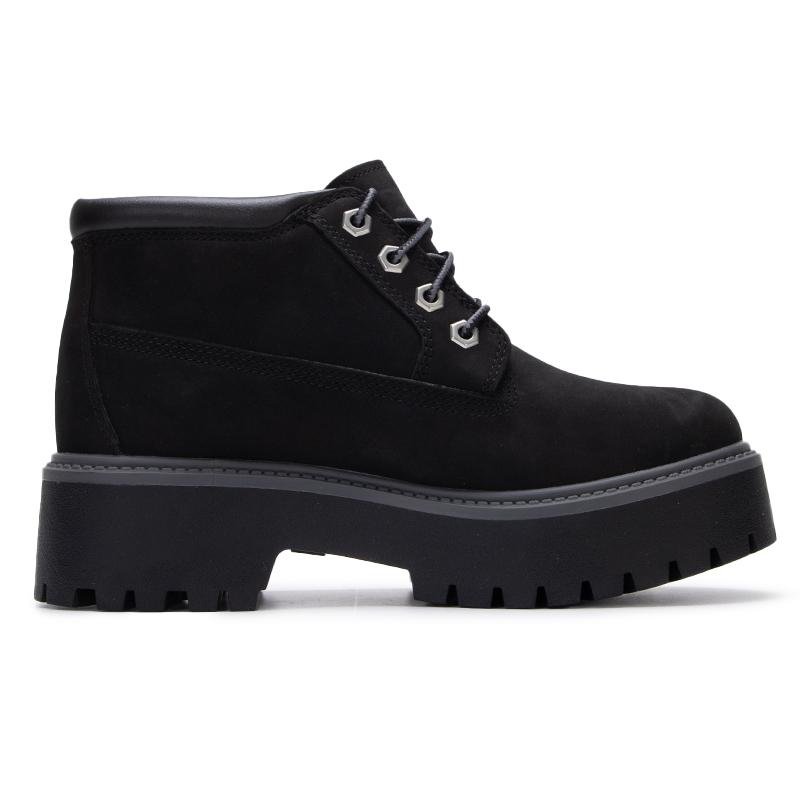 Timberland Stone Street Chukka Comfortable Soft Ankle Boots Women Boots Black TB0A5REN015