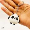 Cute Anime Panda Keychain For Women Men  Bag Pendant Accessories Kawaii Car Key Chain Couple Kids Christmas Gift