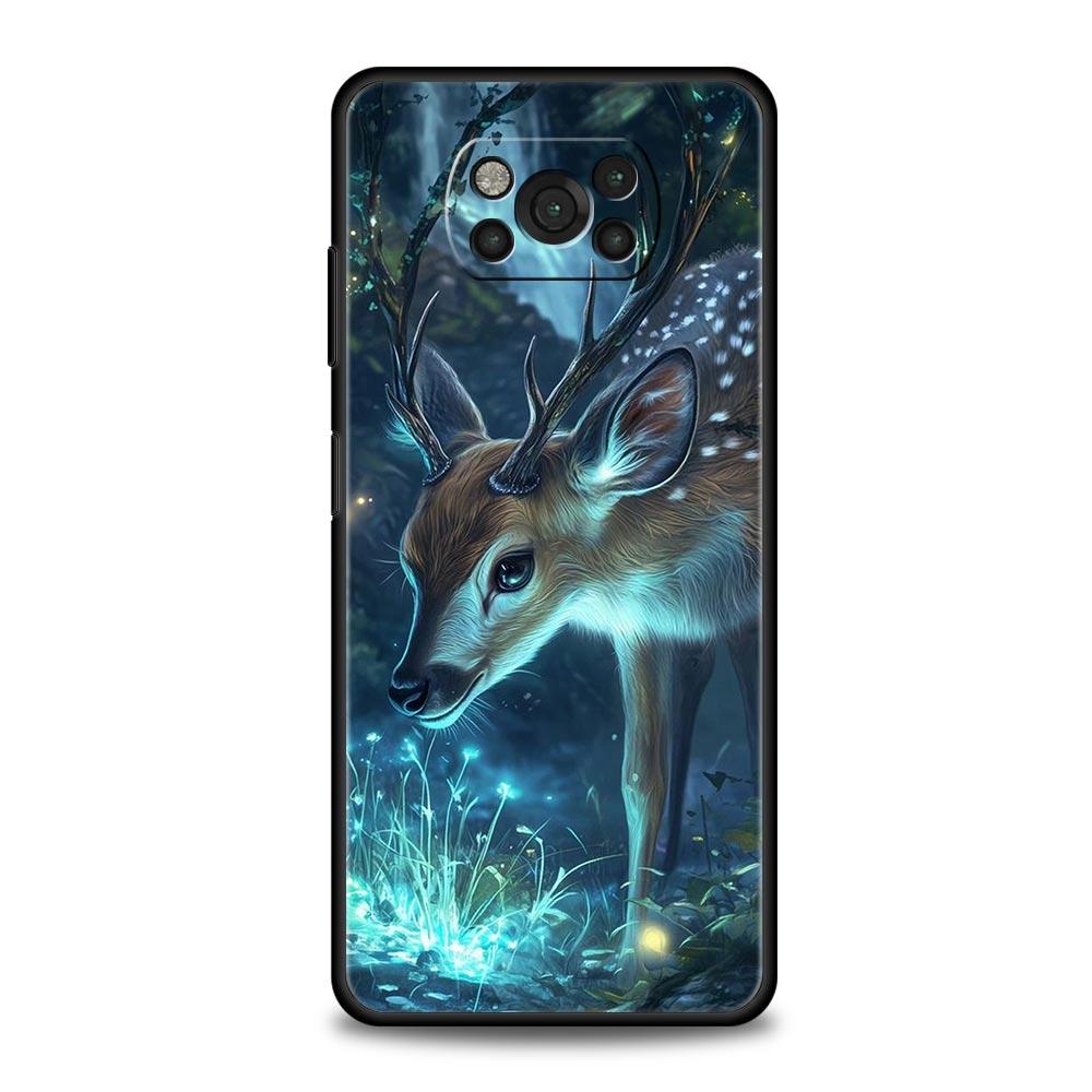 

Cartoon Animal Deer Phone Case Cover for Xiaomi Poco F7 Ultra F6 F5 F4 F3 X6 X5 X4 X3 NFC C51 C55 M4 GT 5G Soft TPU Shell Capas Poco X3 NFC