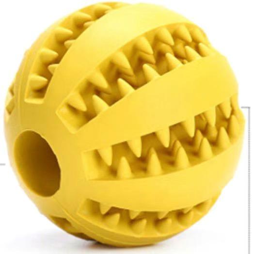 Hundefutterball Haustier Hundespielzeug Interaktive Gummibälle für Kleine Große Hunde Welpen Katze Kauspielzeug Haustier Zahnpflege Hundekauspielzeug