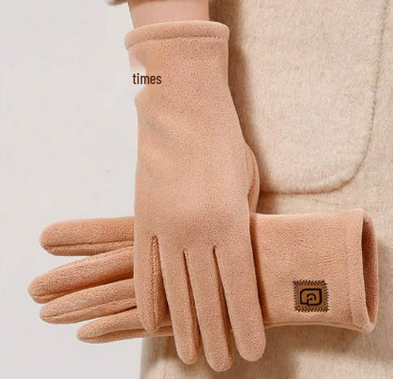 Women's Winter Touchscreen Cycling Gloves 2026 - Windproof, Double-Sided Fleece Lined, Thickened Warm Gloves
