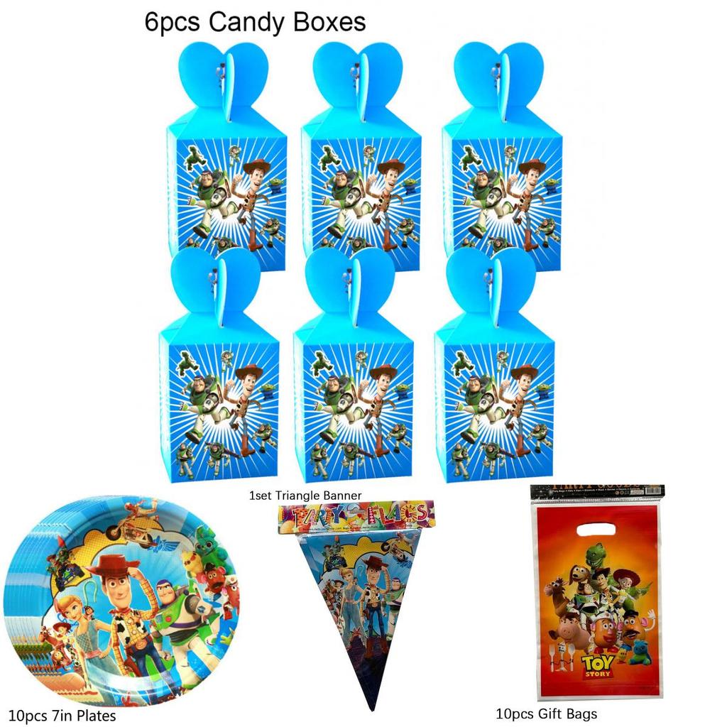 Toy Story Buzz Woody Bo Peep Birthday Party Supplies Featuring Colorful Plates Cups And Banners For Ultimate Celebration