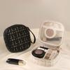 New High-end Gold Wire Women's Portable Makeup Bag with High Appearance and Large Capacity for Easy Storage,Travel Essentials