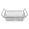 2 Adet Sandık Tipi Derin Dondurucu Düzenleyici Sepetler İstiflenebilir Saklama Rafı Metal Tel Siyah U70cm X G30cm