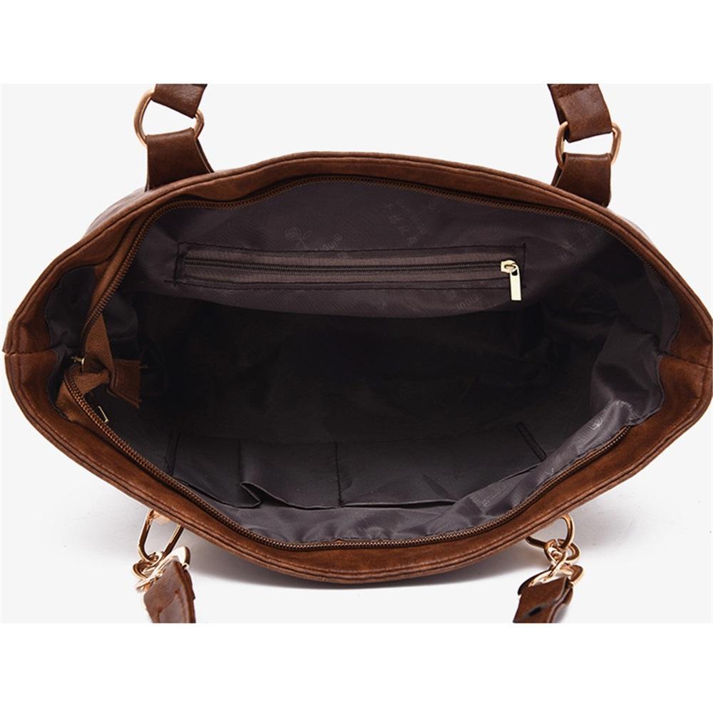 Six-piece handbag set, mother-in-law bag, retro simple shoulder crossbody bag