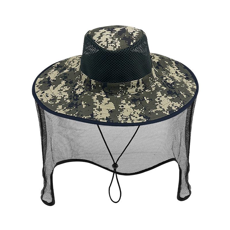 

Чоловічий сонцезахисний капелюх літній для активного відпочинку альпінізму туризму сонцезахисний капелюх капелюх для риболовлі на відкритому повітрі дихаюча сітка великий козирок повсякденний капелюх M（56-58cm）