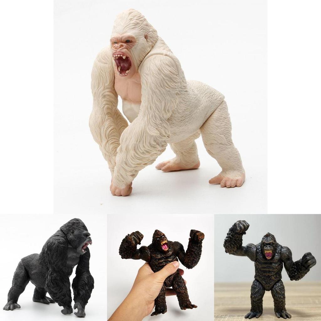 Original Bandai Shm King Kong Gorilla Model Toys Exquisite Action Figure For Childrens Gifts