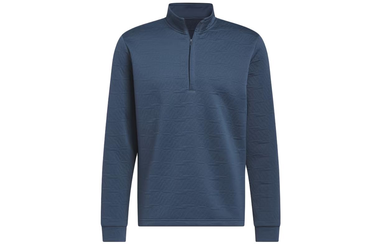 Adidas DWR Sweatshirts Men s Night Blue Stand Collar Moderate Regular HZ0434 XXL
