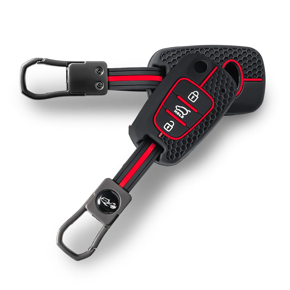 Silikon Schlüsselhülle Fob Für Kia Rio Soul Venga Picanto Rio Sorento Ceed Sportage Für Hyundai i20 i30 Veloster ix20 Fernbedienungsabdeckung