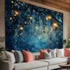 VIKAMA Enchanting Firefly Forest Background Decorative Tapestry Living Room Bedroom Wall Decoration Wall Art Accent