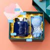 4pcs Water Cup Gift Box Ceramic Cup Creative Simplicity Mark Cup Opening Event Gift Companion Gift Set Office Cup Birthday Gift