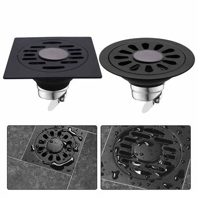 Desagüe de Piso para Ducha Acero Inoxidable Desagüe de Piso Cocinas Baños Recogedor de Pelo Desagüe Balcón Lavadora Fuga a Tierra