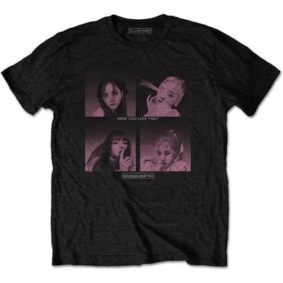 BLACKPINK T Shirt How You Like That Band Logo New Official Unisex Black Size XL