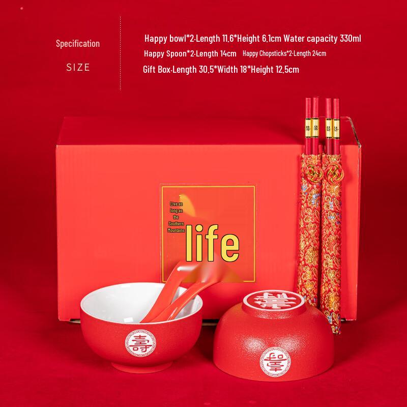 Traditional Chinese Ceramic Longevity Blessing Bowls