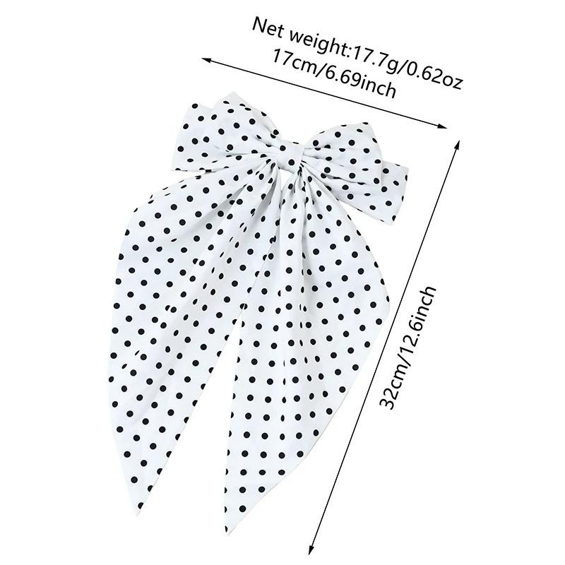 women's polka dot bow hair clips, fashionable cute hair accessories for the back of the head, suitable for afternoon tea, Mother