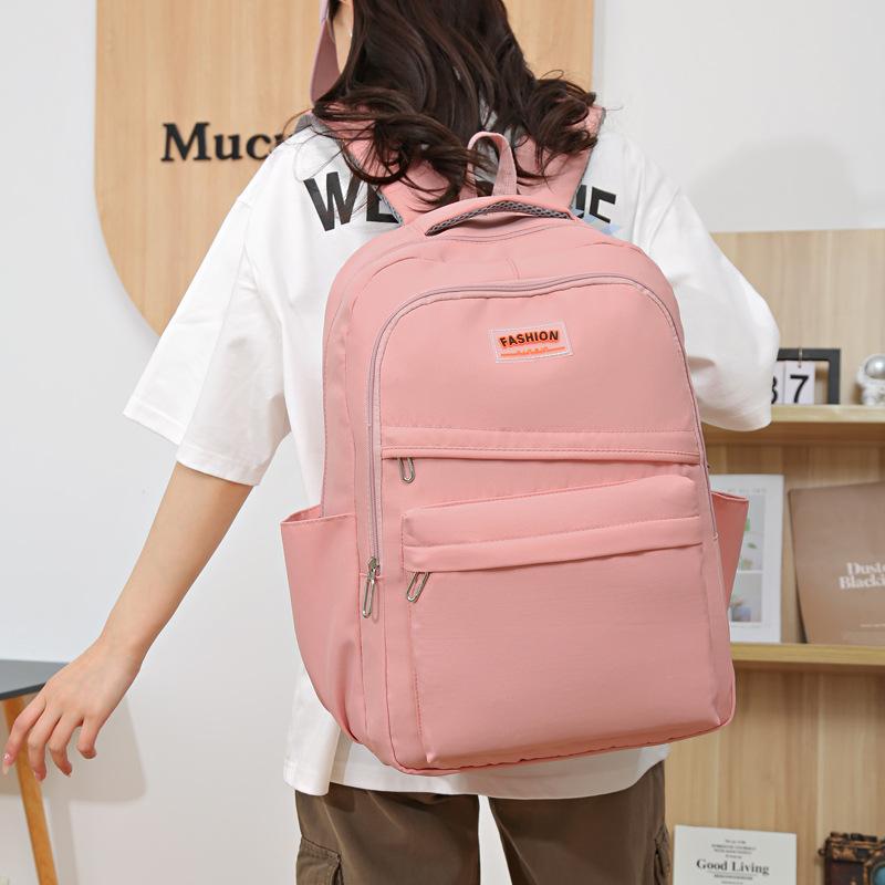 Backpack Women's New Simple Trend Multi-purpose Fashion Travel Bag Texture Large Capacity Junior High School Student Schoolbag