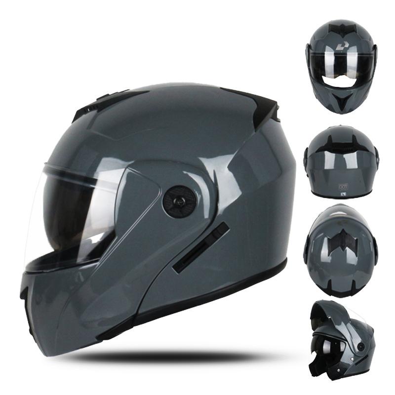 

Модный мотоциклетный шлем Uchoose с двумя линзами, защитный шлем с кроссовками, модульный флип S