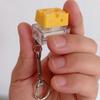 Zabawny Breloczek do Kluczy Ser Klawiatura Odstresowujący Przycisk Fidget Nakładka na Klawisz Ser Fidget Clicker Breloczek Breloczek do Klawiatury Zabawki na Palce