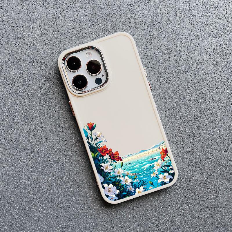 Summer Daisy Flower Phone Case for IPhone 11 12 13 14 15 Pro Max 15 14 8 7 Plus SE 2020 XS X XR Shockproof Silicone Back Cover