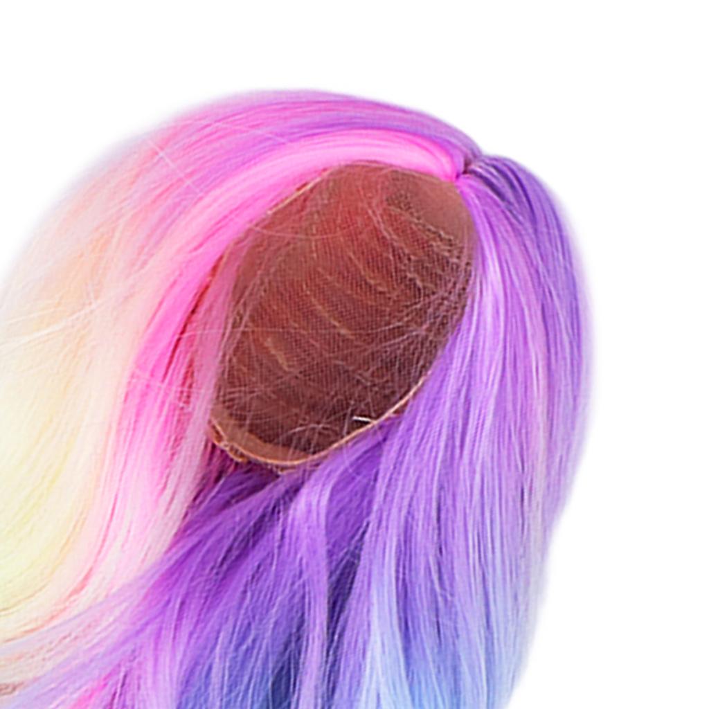 Joint Doll Wig Gradient Color High Simulation Soft Supple 1:3 Doll Wig for 21‑24cm Head Circumference Dolls