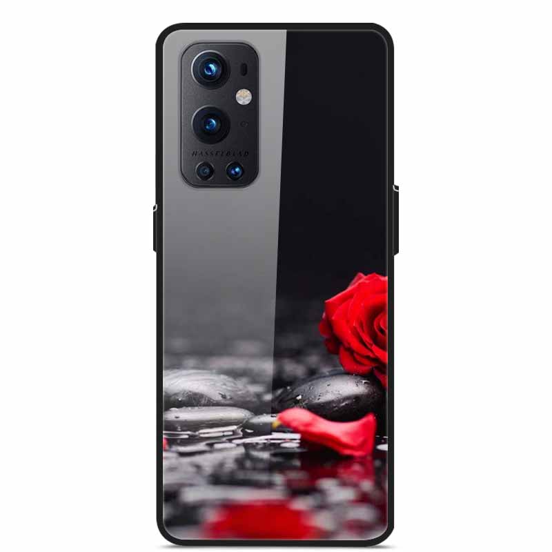 Phone Cases for One Plus 9 Tempered Glass Hard PC Back Cover For OnePlus 9 EU Version Case for Oneplus9 Funda Shells