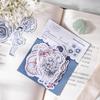 45 st Retro Handmålade Blomsterfigur Bladklistermärken Konstnärlig Akvarellstil Dagbok DIY Dekorationsmaterial