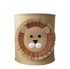 1/2/3/5PCS Baby Storage Basket Panda Dinosaur Cartoon Felt Organizer Laundry Dirty Clothes Bucket Toy Storage Box Gift Ideas