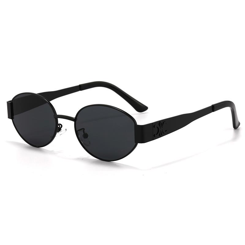 Retro Oval Street Style Sunglasses: Unisex Fashion Eyewear