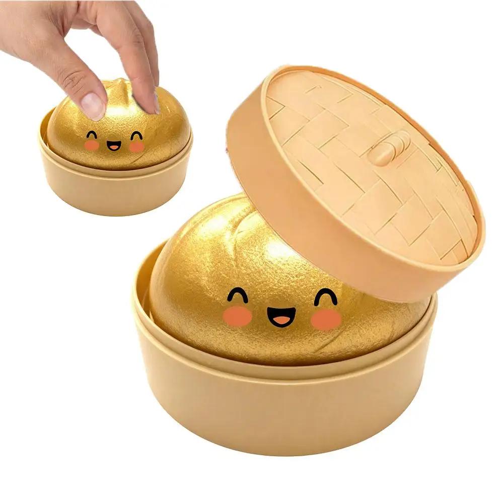 Toys Adultskids Colorful Bun Stress Relief Toy Cute Simulation Baozi Pinching Soft And Non-sticky Dough Ball For Gift Presents S4f2