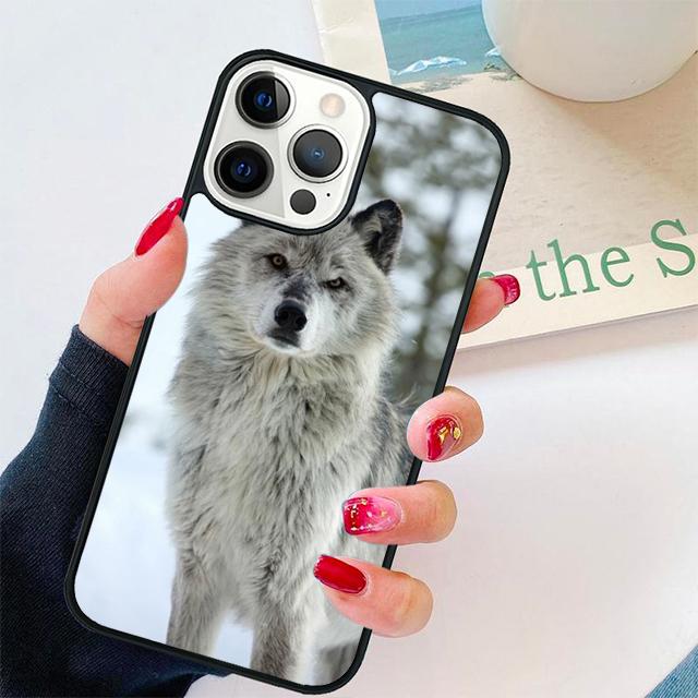 Snow Wolf Coque Shell For iPhone 17 Air 15 16 14 13 12 Pro Max 11 Pro Max Plus Phone Case Cover