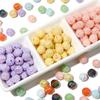 Acrylic Milk Series Small Wool Flower Ball Beads for DIY Jewelry 5 Pcs