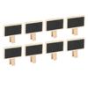 50pcs Miniature Chalkboard Signs with Clamp Reusable Event Decorations Wooden Miniature Blackboard for Weddings Birthday