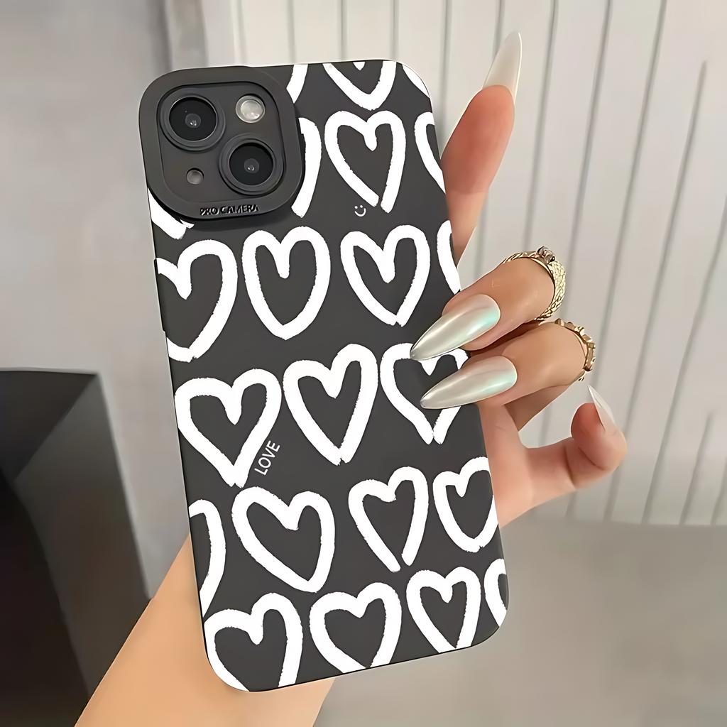 A Loving Printout Matte Phone Case For iPhone 17 16e 16 15 14 13 12 11 Mini Air Pro Max X XR XSMax 8 7 6 6S Plus Silicone Cover