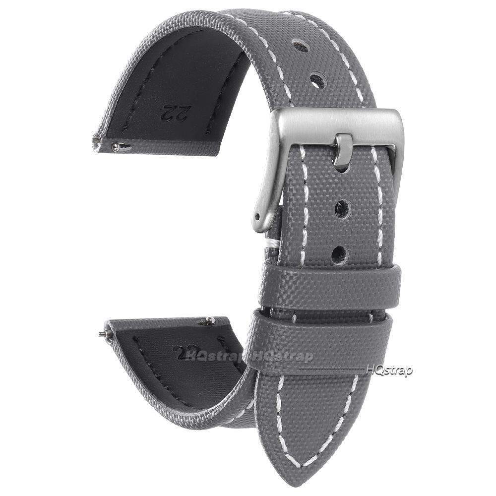 Premium Segeltuch Uhrenarmband Strap Wasserdichtes Nylon 18mm 19mm 20mm 21mm 22mm Damen Herren Sport Armbänder Schnellverschluss Armband