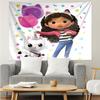 Gabby’s Dollhouse Print Tapestry, Backdrop, Easy Setup, Ideal for Bedroom, Office & Living Room, with Aesthetic Wall Hanging Decor.