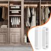 4 Piece Plastic Rod Spacer Caps White Closet Rod End Caps Plastic Wire Shelf End Cap Closet System Parts Accessories Shelf Covers for Wire Shelves