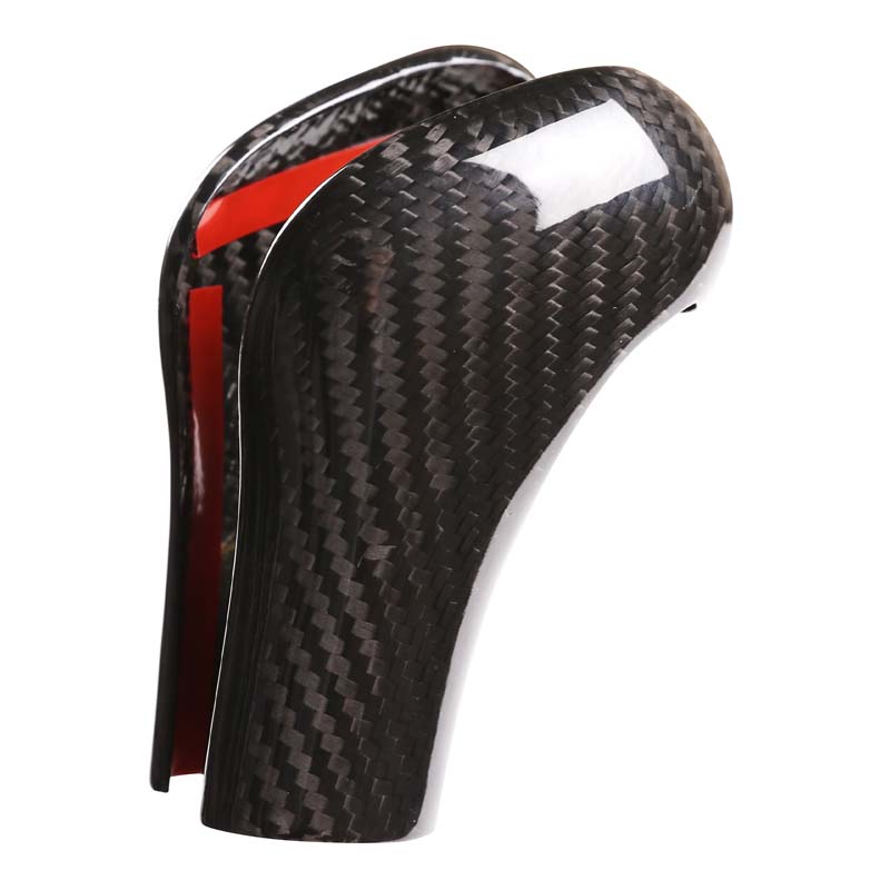 Real Carbon Fiber Car Gear Shift Knob Cover Trim Sticker Fit for Porsche Cayenne 2011-2017 Auto Interior Accessories