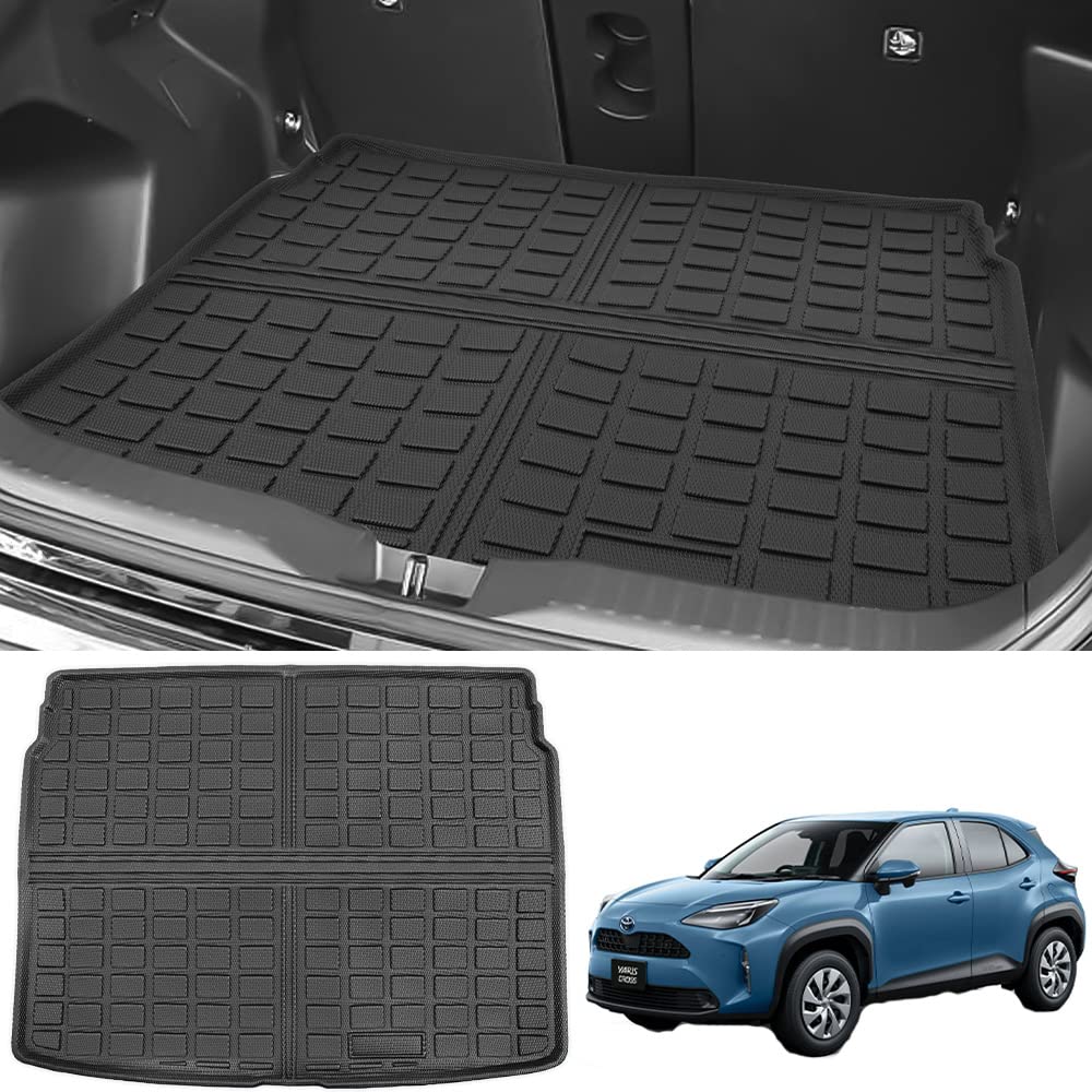 Toyota Yaris Cross Luggage Trunk 3D Luggage YARIS CROSS 2020 and 3D Car Cargo TPE Car Mat, Mat, Tray, (August Later), Vehicle-Specific Design, Mat,