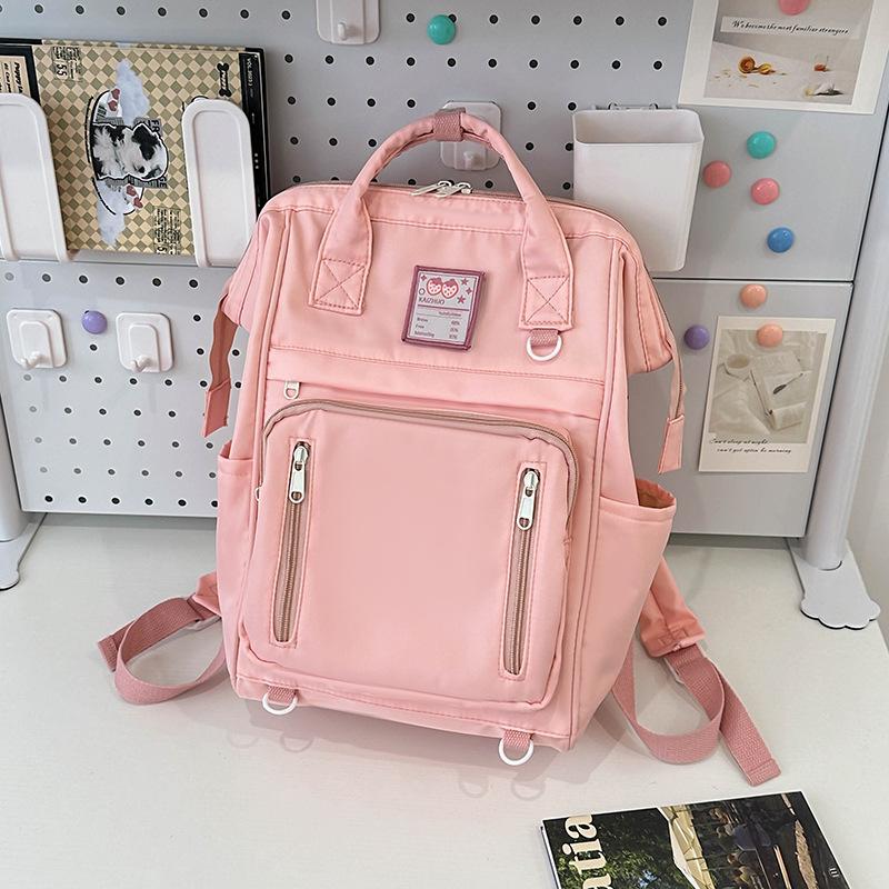 

Школьный рюкзак новый контрастный цвет рюкзак для ноутбука рюкзак для кампуса для ученика средней школы студента колледжа популярный школьный рюкзак для девочки розовый