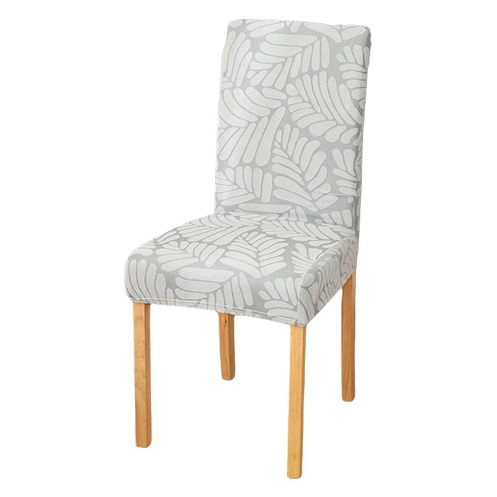 Durable Elastic Stretch Dining Chair Cover Spandex Waterproof Chair Cushion Cover Jacquard Solid Color Seat Covers Home Dining