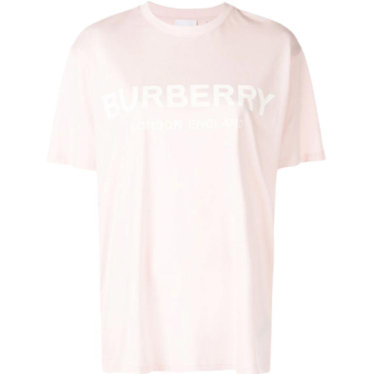 Burberry T Shirts Women's Pink Crew Neck Moderate 80102241