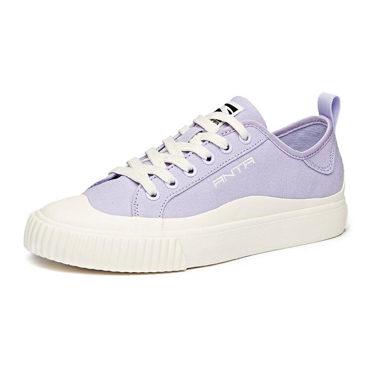 ANTA Canvas Shoes Women's Low top Light Purple/White 122038661-2
