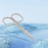 Foarfecă pentru cuticule în formă de arc Oțel inoxidabil Foarfecă de manichiură Trimmer pentru cuticulele unghiilor Manichiură