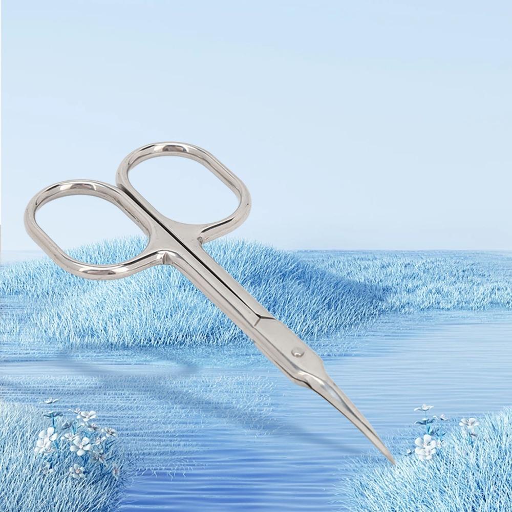 Foarfecă pentru cuticule în formă de arc Oțel inoxidabil Foarfecă de manichiură Trimmer pentru cuticulele unghiilor Manichiură