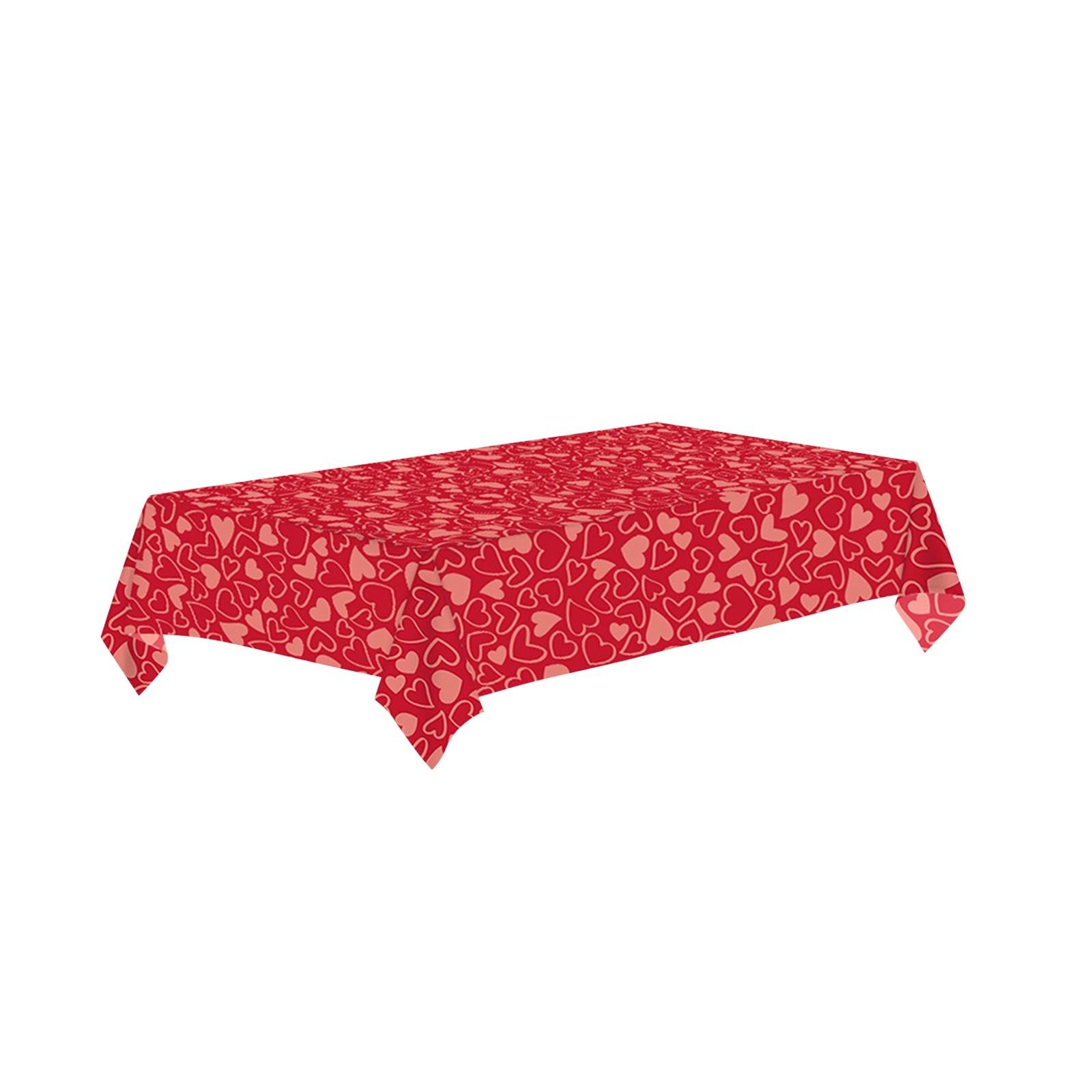 

День святого Валентина Любовь Печать Одноразовая Скатерть Праздничное Украшение Вечеринки One Size