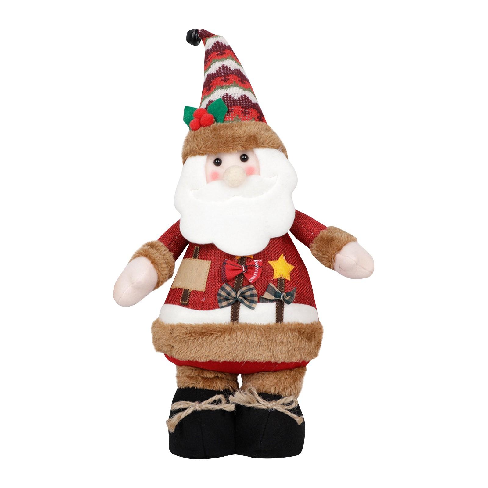 

Рождественский снеговик, лось, стоящая кукла, набор украшений, Клаус, рождественские украшения One Size