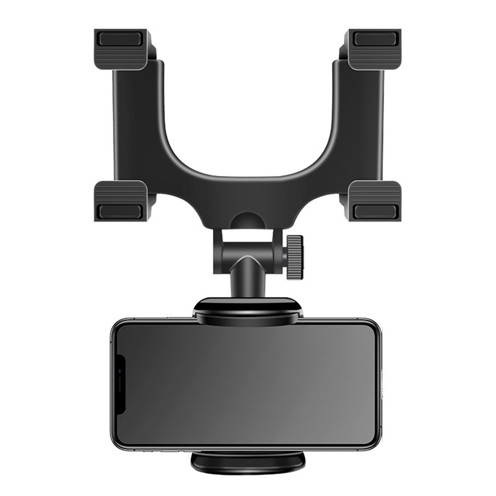 

Держатель для телефона на зеркало заднего вида, автомобильный держатель для телефона, универсальный, вращающийся на 270 градусов, регулируемый держатель для телефона на зеркало заднего вида автомобиля чёрный